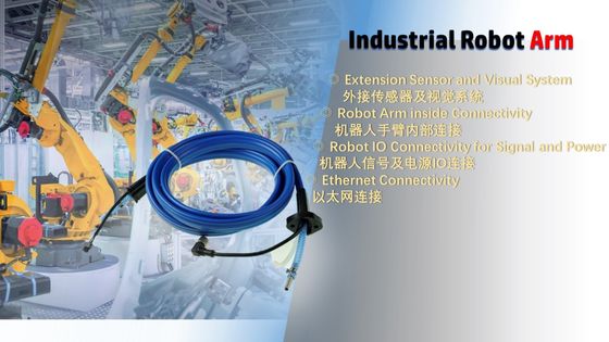 Sensore di estensione dell'Assemblea di tubo flessibile M12 e sistema visivo per il connettore di IO del braccio del robot