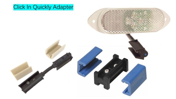 최적화 된 케이블 사양을 가진 단일 마커 클리어런스 라이트를위한 빠른 클릭 인 오버 몰드 커넥터