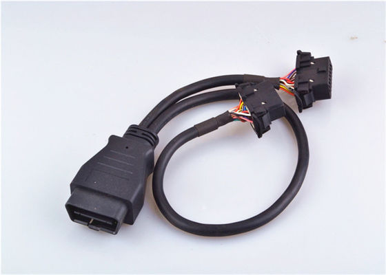 Kundengebundener Obd Ii Diagnosekabel 16 Pin-Mann zur Frau mit Crimp-Anschluss