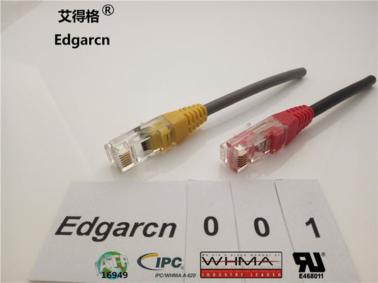 データ通信カスタムワイヤアセンブリRj45プラグカスタマイズされた長さ