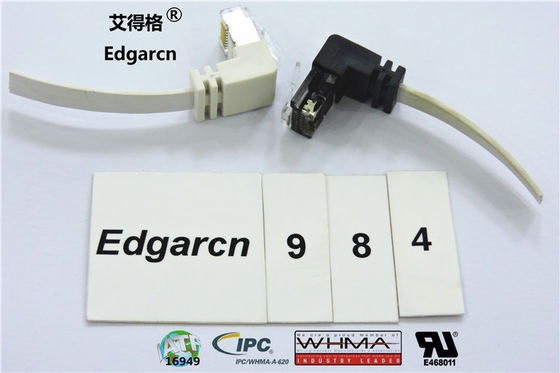 Pvc-Material Cat5e Utp-Kabel Rj45-Stecker mit kundengebundener Länge / Farbe