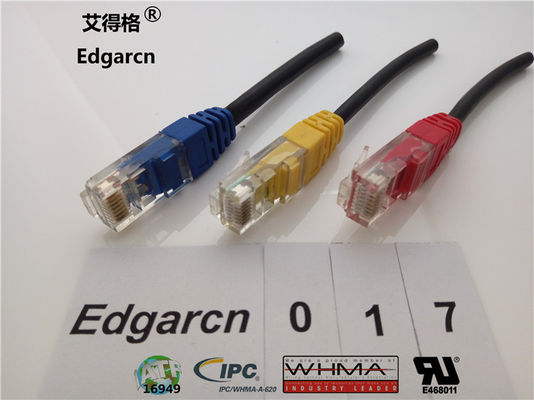 Rj45 Custom Wire Assemblies Cat5 Network Cable Untuk Komunikasi Data