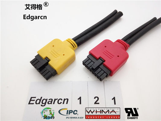 Trwałe, niestandardowe zespoły druciane Ul2464 Molex Micro-fit Overmolded Type