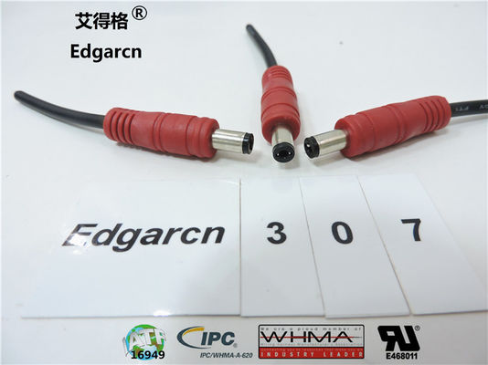 Cor preta industrial automotivo do chicote de fios feito sob encomenda de alta tensão do fio 300v