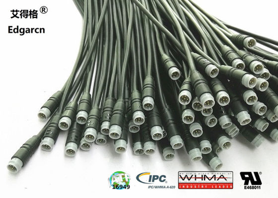 M6 Circular Connector Cable Assembly Untuk Pemasangan Konektor Sepeda Listrik