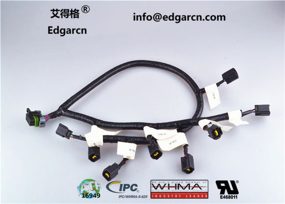 Phẳng Custom Made Ô tô Dây nịt Dây điện dài 100mm Với Idc Connector