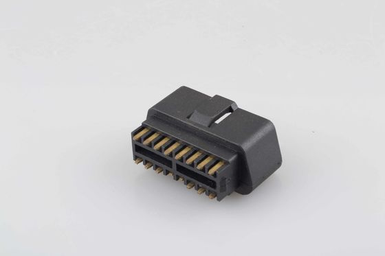 16 Pin tiêu chuẩn J1962 Obd Connector Pvc nguyên liệu tiêm đúc trong màu đen