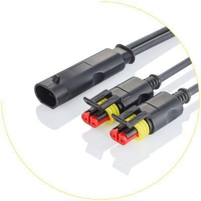 Customized  Waterproof Connector Over Molded Superseal Cables