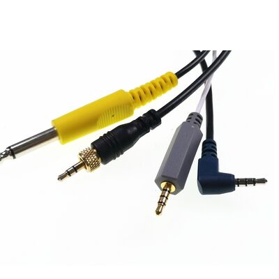 6.35mm 3.5 Jack Aux Male Stereo Aux Extension Audio Cable for Stereo Audio Cable