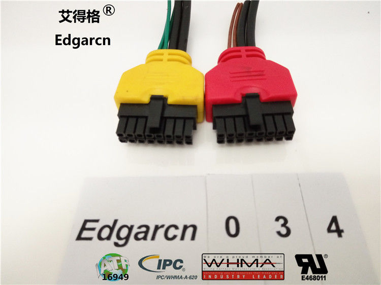 Trwałe, niestandardowe zespoły druciane Ul2464 Molex Micro-fit Overmolded Type