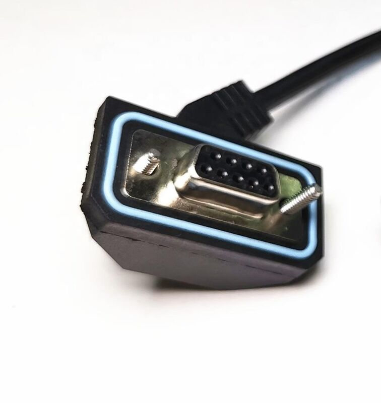 & Male Connector & Cable Assemblies IATF16494 Manufactory Waterproof Db9 D-SUB 9pos Female 90 Degree D-sub Cable Power 101 Mm